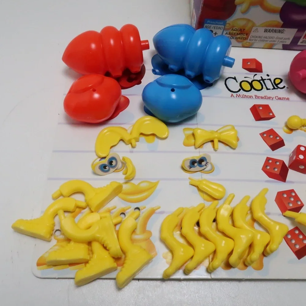 Vintage Original Cootie Game Complete Milton Bradley 1999 Kids Children's 90's